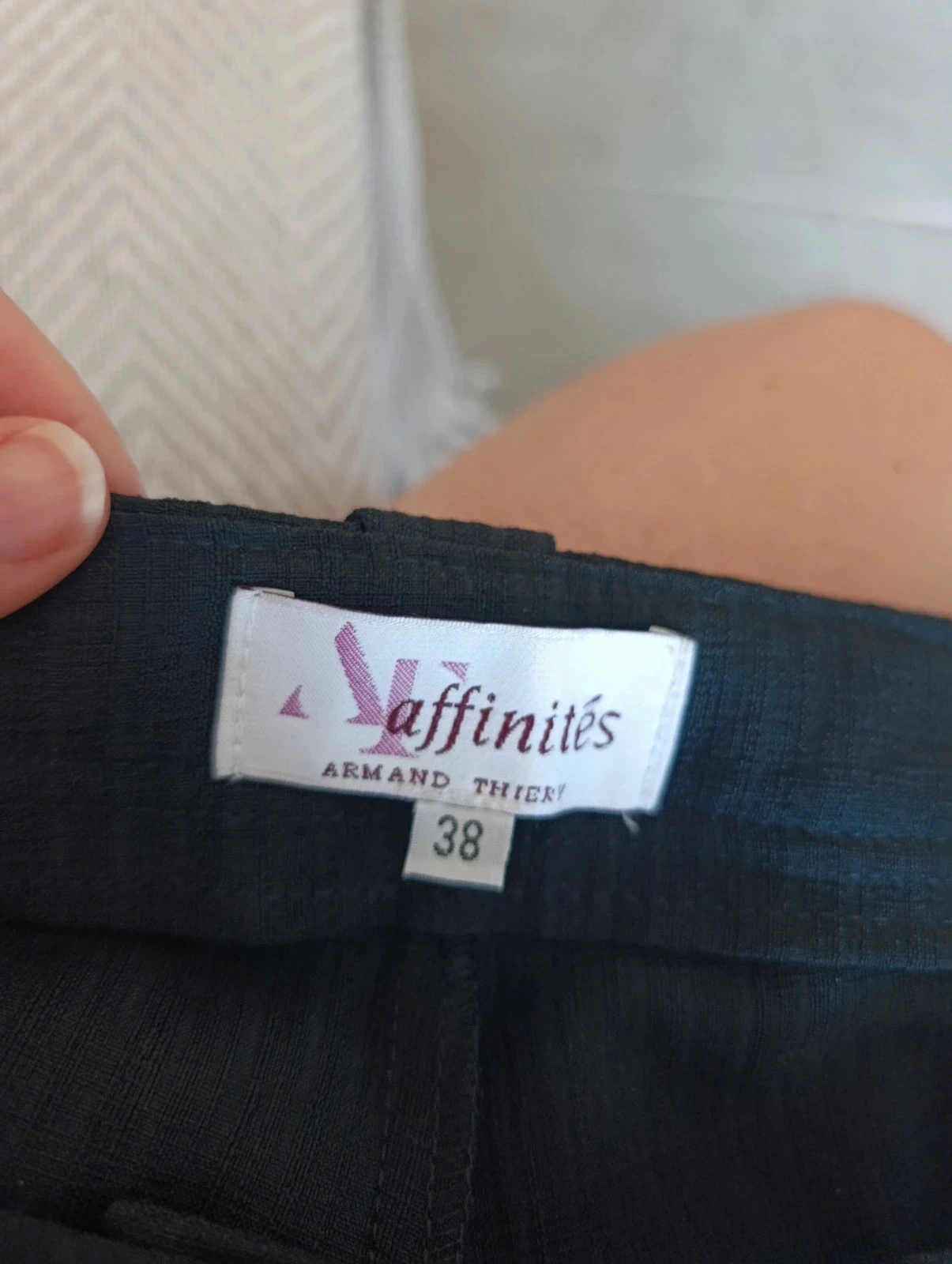 Armand Thiery women's pants Affinity size 38 black fluid elegant dressy – photo 7